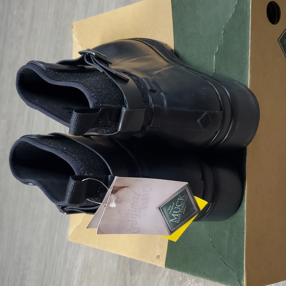 New Muck Boots Liberty Ankle Rubber Booties Size 10 - Picture 5 of 10